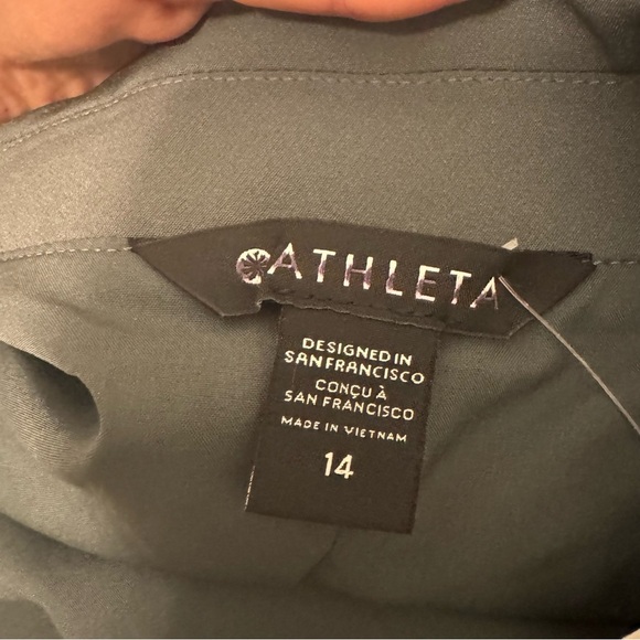 NWOT Athleta Endless Primatwill Blazer Green / Gray - Picture 12 of 13